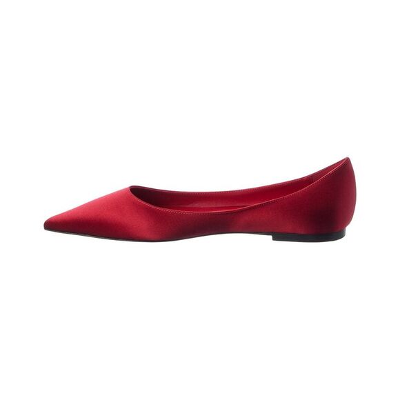 Jimmy Choo Love Satin Ballerina Flat, Red